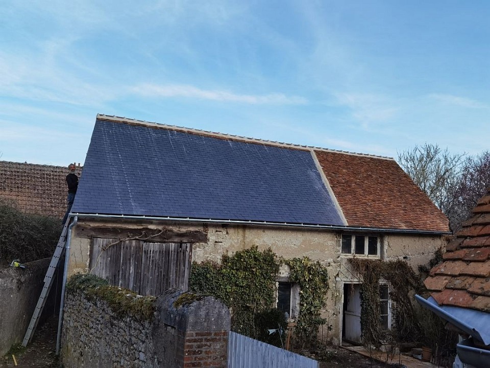 Après le remplacement la couverture bâtiment de France