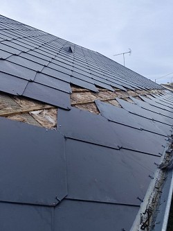 Remplacement ardoise amiante